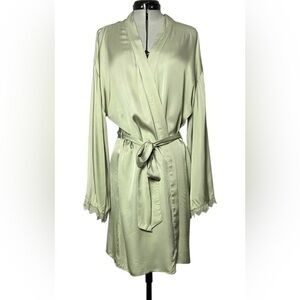 BHLDN INTIMATES ROBE SAGE GREEN SIZE MEDIUM